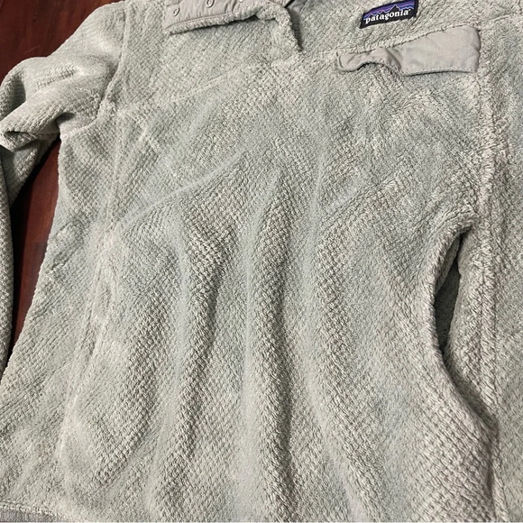 Women's Patagonia Synchilla Snap-T Re-Tool Mint Green Fleece Pullover Jacket M - Picture 3 of 8
